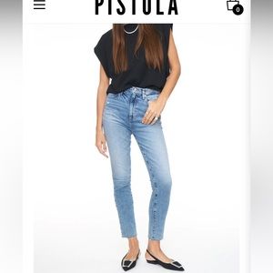 NWOT Pistola Denim high rise straight leg.